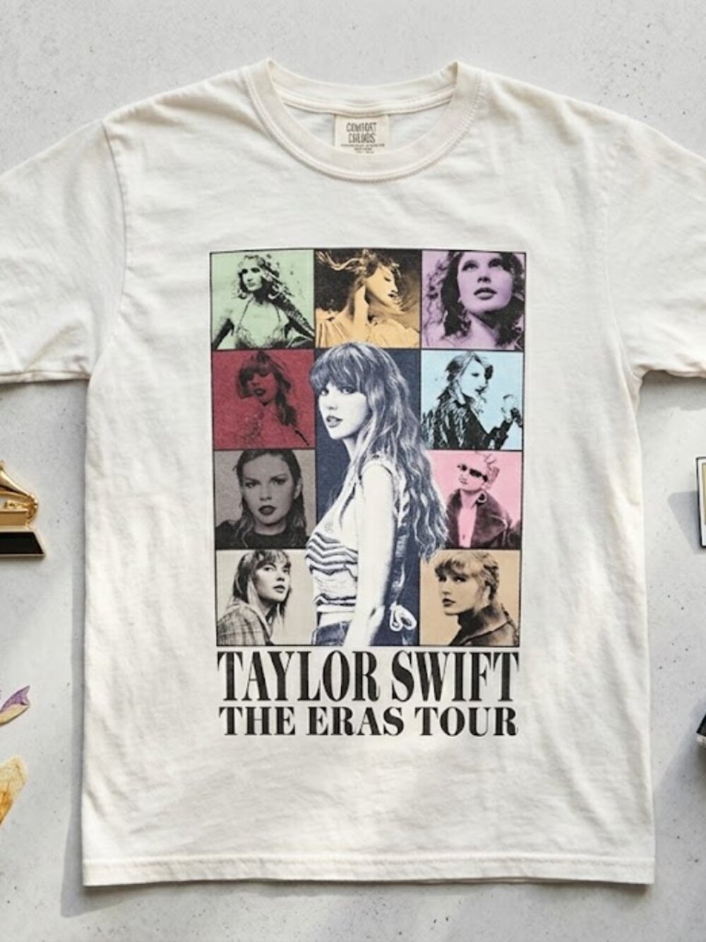 Taylor Swift The Eras Tour Graphic Tee Cream Size Small Comfort Colors size S